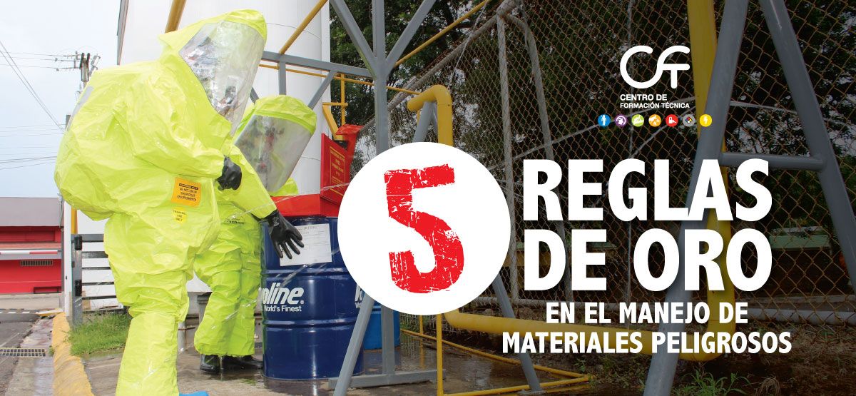 5 reglas básicas para el manejo de materiales peligrosos
